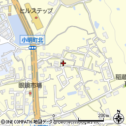 奈良県生駒市小明町401-9周辺の地図