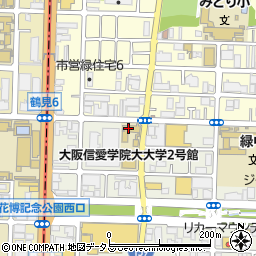 大阪信愛学院短期大学　鶴見キャンパス周辺の地図