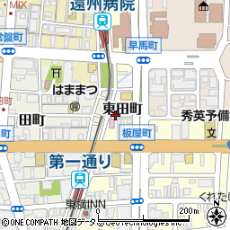 名鉄協商浜松東田町駐車場周辺の地図