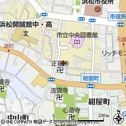 静岡県浜松市中央区紺屋町214周辺の地図