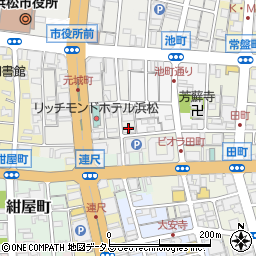 ワイン＆キッチン HACHI（ハチ） 浜松元城町周辺の地図