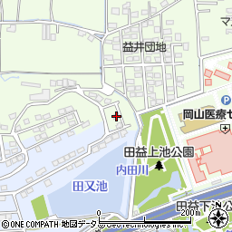 岡山県岡山市北区田益951-60周辺の地図