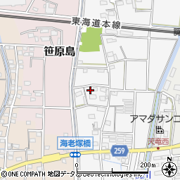 静岡県磐田市海老塚635周辺の地図