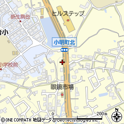 奈良県生駒市小明町430周辺の地図