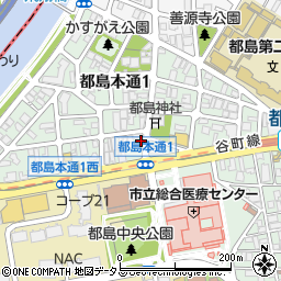 Umegae食堂周辺の地図