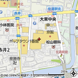 田仲屋　住道店周辺の地図