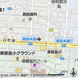 ガスト都島本通店周辺の地図