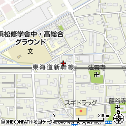静岡県浜松市中央区飯田町46周辺の地図