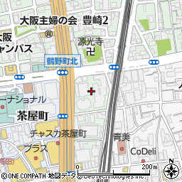大阪府大阪市北区鶴野町4周辺の地図