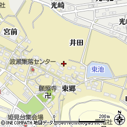 愛知県田原市波瀬町周辺の地図