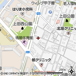 兵庫県西宮市上田中町12-3周辺の地図