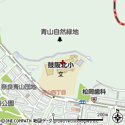 奈良市立鼓阪北小学校周辺の地図