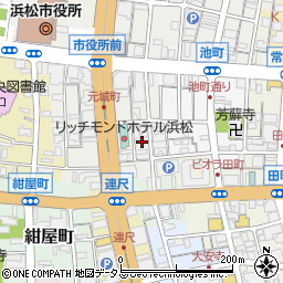 名鉄協商浜松元城町第２駐車場周辺の地図