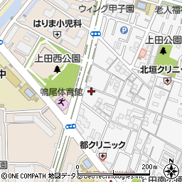 兵庫県西宮市上田中町12-2周辺の地図