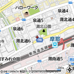 由美子クリニック周辺の地図