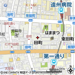 静岡県浜松市中央区田町228周辺の地図