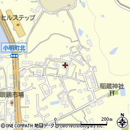 奈良県生駒市小明町407-11周辺の地図