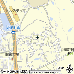 奈良県生駒市小明町404-2周辺の地図