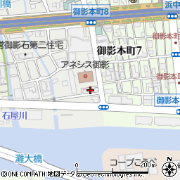 兵庫県神戸市東灘区御影石町1丁目1-3周辺の地図