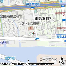 兵庫県神戸市東灘区御影石町1丁目1-2周辺の地図