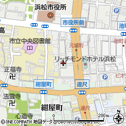 静岡県浜松市中央区元城町216-30周辺の地図
