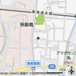 静岡県磐田市海老塚622周辺の地図