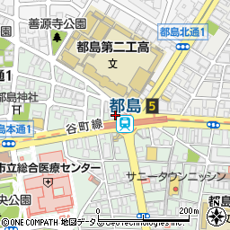 セブンイレブン地下鉄都島駅前店周辺の地図