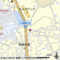 奈良県生駒市小明町393周辺の地図