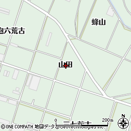 愛知県豊橋市大崎町山田周辺の地図
