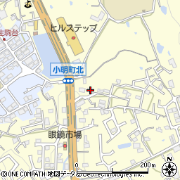 奈良県生駒市小明町394-3周辺の地図