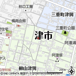 三重県津市柳山津興1636-7周辺の地図