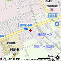 浜本静岡営業所周辺の地図