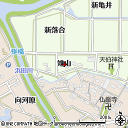 愛知県豊橋市畑ケ田町雉山周辺の地図