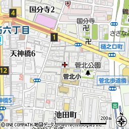 大阪府大阪市北区菅栄町周辺の地図