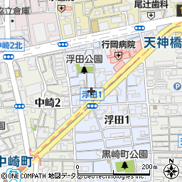 大阪市消防局北消防署浮田出張所周辺の地図