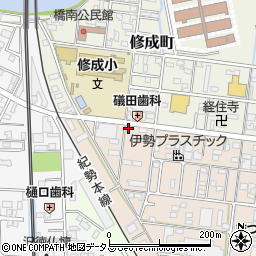 三重県津市幸町25-17周辺の地図