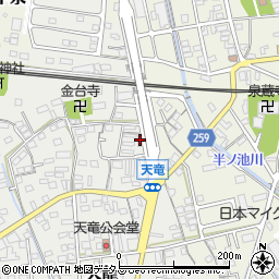 静岡県磐田市天龍167周辺の地図
