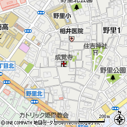 成覚寺周辺の地図