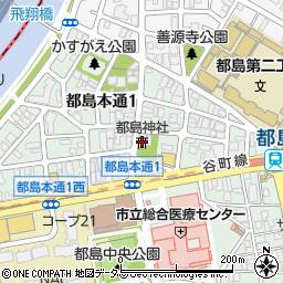 都島神社周辺の地図