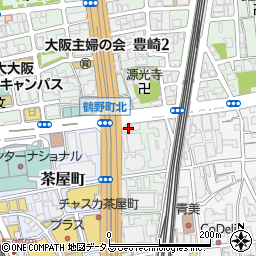 大阪府大阪市北区鶴野町4-19周辺の地図