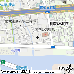 兵庫県神戸市東灘区御影石町1丁目1-12周辺の地図