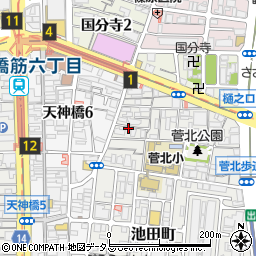 山上邸_菅栄町akippa駐車場周辺の地図