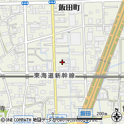 静岡県浜松市中央区飯田町319周辺の地図