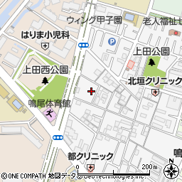 兵庫県西宮市上田中町11周辺の地図