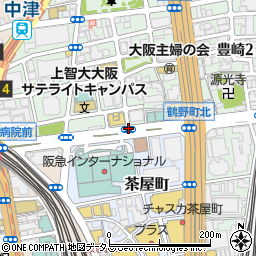 ホテル阪急﻿インターナショナル周辺の地図