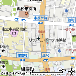静岡県浜松市中央区元城町216-17周辺の地図