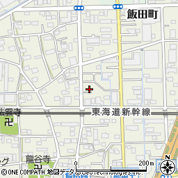 静岡県浜松市中央区飯田町343周辺の地図