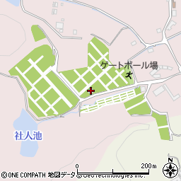岡山市営上道墓園管理事務所周辺の地図