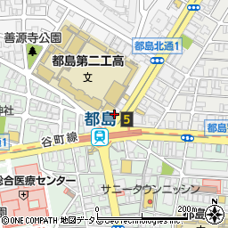 吉野家 都島駅前店周辺の地図