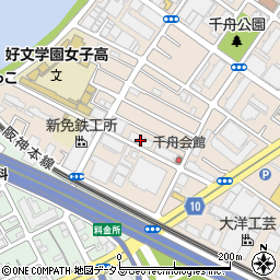 市営神崎川住宅周辺の地図